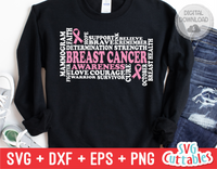 Word Art | Breast Cancer Awareness | SVG Cut File
