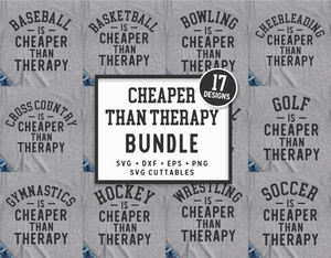 Cheaper Than Therapy Bundle | SVG Cut Files