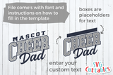 Cheer Dad Template 0045 | SVG Cut File