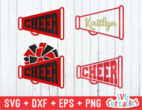 Cheer Megaphones, svg Cut Files