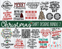 Christmas Shirt Designs Bundle 2  | Cut Files