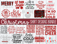 Christmas Shirt Designs Bundle  | Cut Files