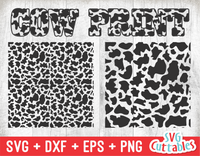 Cow Print Pattern SVG