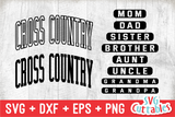 Cross Country Family Spirit | SVG Cut File