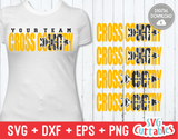 Cross Country Distressed 2 | SVG Cut File