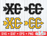 Cross Country Symbols  | SVG Cut File