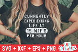 Currently Experiencing Life At 15 WTF's | SVG Cut File
