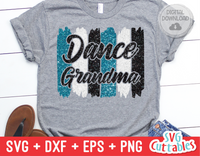 Dance Grandma Brush Strokes | SVG Cut File