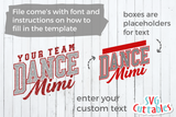 Dance Mimi | Dance Template 008 | SVG Cut File