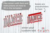 Dance Grammie | Dance Template 0010 | SVG Cut File