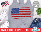 Distressed Flag | Fourth of July | SVG Cut File