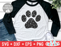 Distressed Paw Print