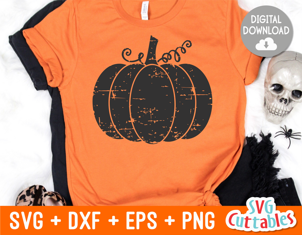 Distressed Pumpkin |  SVG Cut File