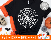 Distressed Spider Web| Halloween SVG Cut File