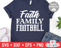 Faith Family Football  | Football Cut File