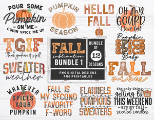 Fall PNG Sublimation Bundle