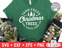 Farm Fresh Christmas Trees | Christmas Cut File
