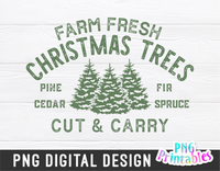 Farm Fresh Christmas Trees | Sublimation PNG