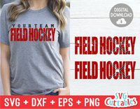 Field Hockey Distressed | SVG Cut File