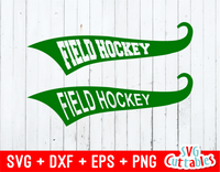 Field Hockey Text Tails