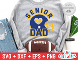 Football Senior Dad | Football SVG Cut File