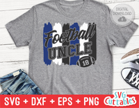 Football Uncle Brush Strokes | SVG Cut File