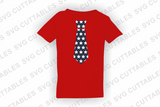 Fourth of July Tie, Bow Tie, Suspenders, July 4th Vector