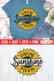 Give Me Sunshine Please  | Sunflower SVG Cut File