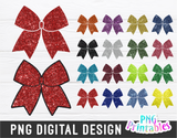 Glitter Cheer Bow PNG Bundle
