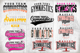 Gymnastics Template Bundle 2 | SVG Cut Files