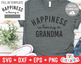 Happiness Is Being A | Template svg Cut File