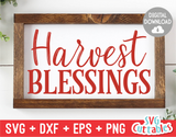 Harvest Blessings | Autumn | Fall Cut File
