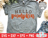 Hello Pumpkin | Autumn | Fall Cut File
