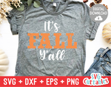 It's Fall Y'all | Autumn | Fall Cut File