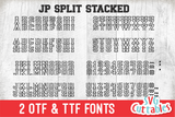 JP Split Stack Font