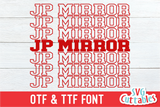 JP Mirror Font