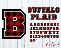Buffalo Plaid Sport Alphabet