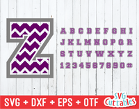 Chevron thick Pattern font, Chevron Alphabet and numbers