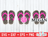 Leopard Print Flip Flop | Summer | SVG Cut File