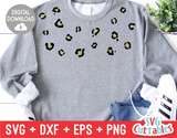Leopard Print Shirt Collar | SVG Cut File