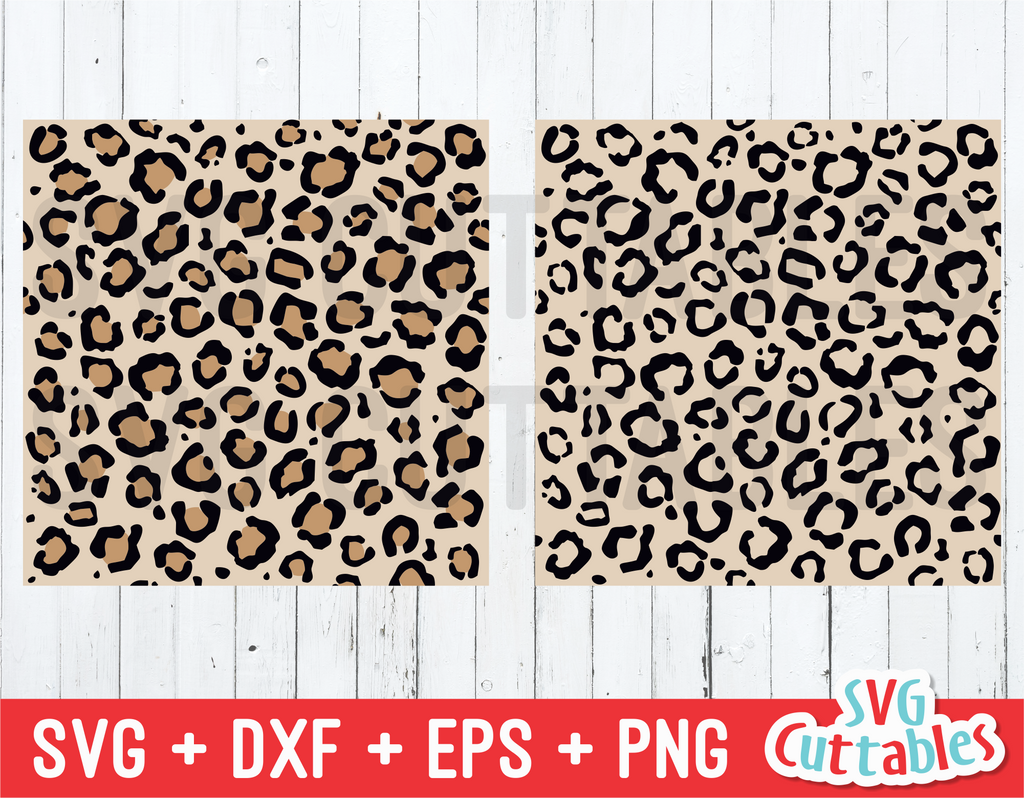 Leopard Print Seamless Patterns  | SVG Cut File