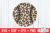 Leopard Print Baseball / Softball | SVG Cut File