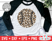 Leopard Print Baseball / Softball | SVG Cut File