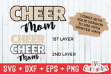 Cheer Mom Leopard Print | SVG Cut File