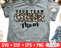 Cheer Mom Leopard Print | SVG Cut File