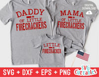Mama of a Little Firecracker  | Fourth of July | SVG Cut File