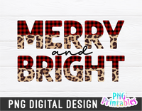 Merry And Bright | Sublimation PNG