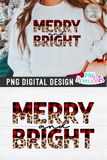 Merry And Bright | Sublimation PNG