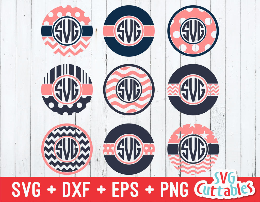 Monogram frame set of 9
