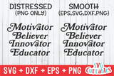Motivator Believer Innovator Educator | Teacher SVG Cut File